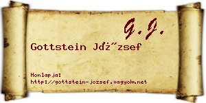 Gottstein József névjegykártya